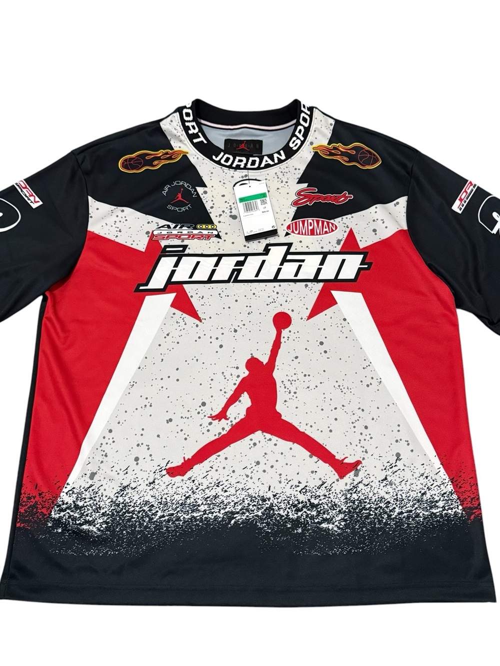 Air Jordan Motorsport Cement 23XI Racing Jersey Shirt IB8813-011 Size XL New